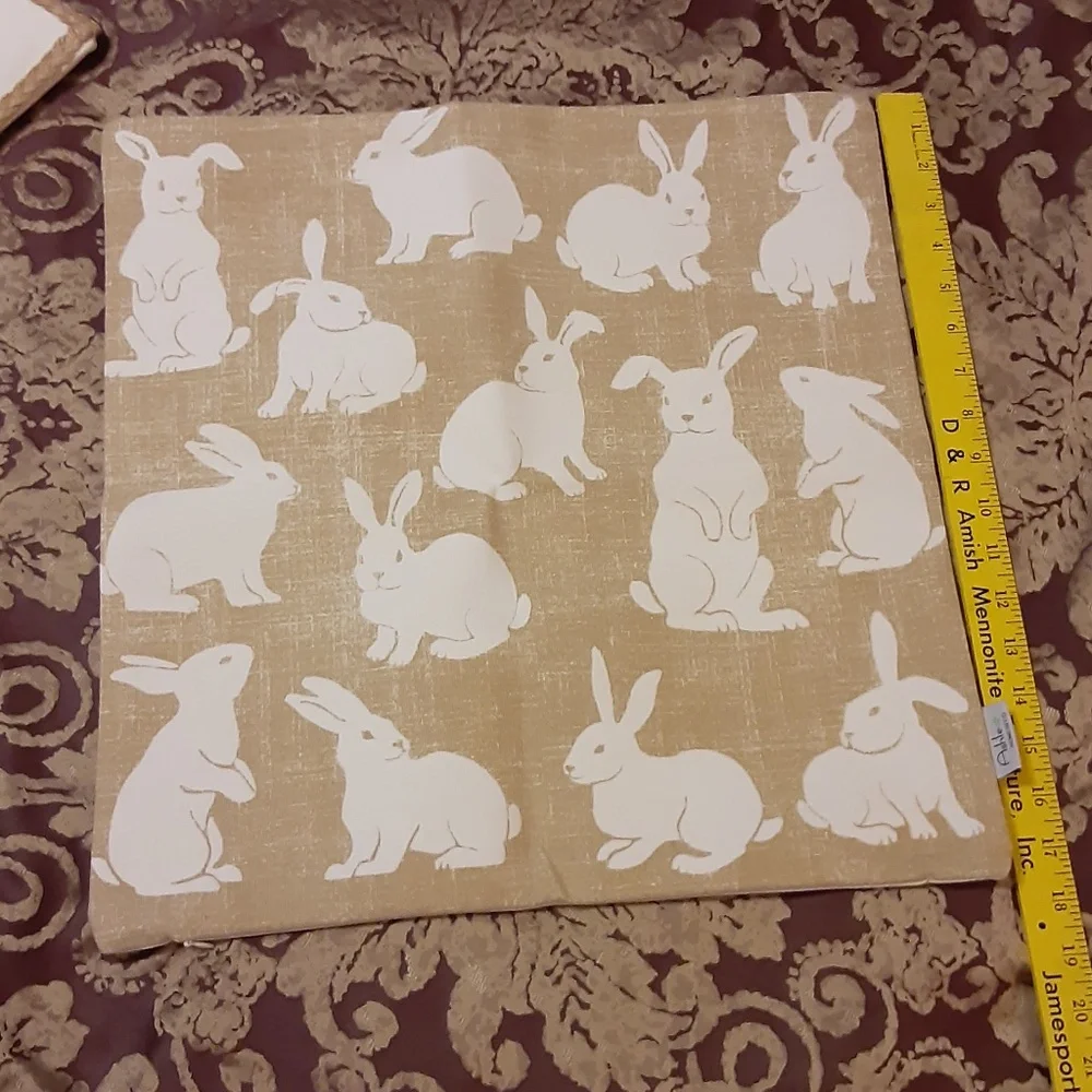Bunny Rabbit Pillow Covers Set of 4